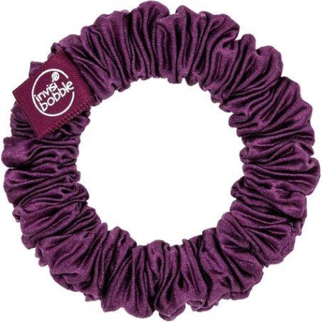 Invisibobble Slim Scrunchie Purple Gold Pleated Fabric Hair Bobbles