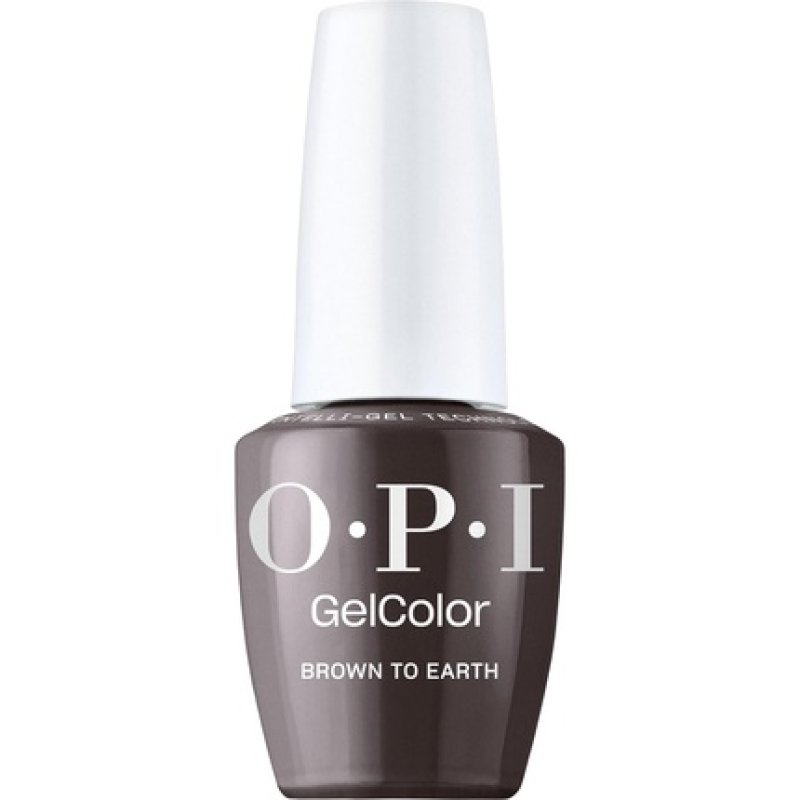 Opi Gelcolor Gel Nail Polish Opaque Dark Black & Gray Creme UV Cure