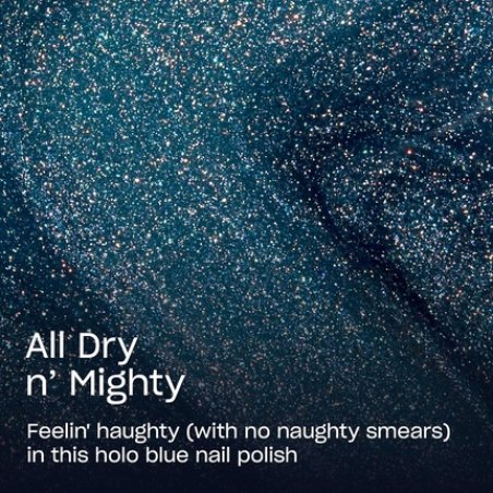OPI Rapidry Quick Lacquer All Dry 'N Mighty Blue Nail Polish - Vegan