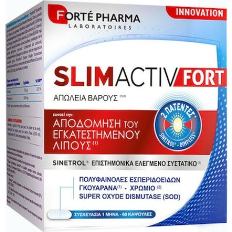 Forte Pharma Slimactiv Fort Supplement For Lipolysis For Weight Loss - 60 Capsules