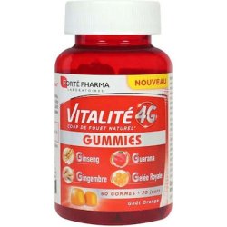 Forte Pharma Vitalite 4g Gummies - Orange Flavor - 60 Gummies