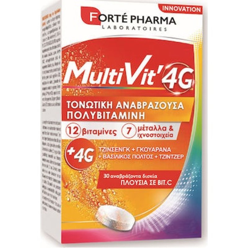 Forte Pharma Multivit 4g Multivitamin 30 Effervescent Tablets