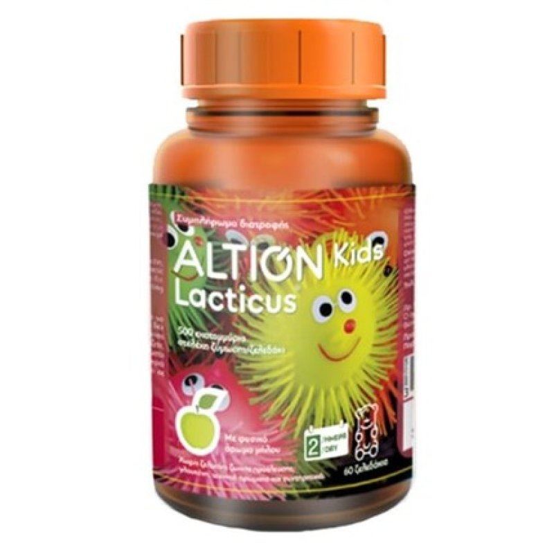 Altion Altion Kids Lacticus - Probiotic Dietary Supplement For Children, Apple Flavor, 3 Years, 60 Gummies