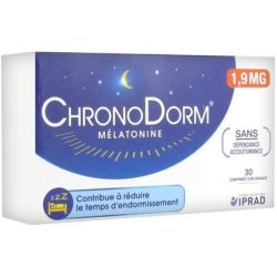 Iprad Laboratories Chronodorm Melatonin 1.9mg 30 Sublingual Tablets