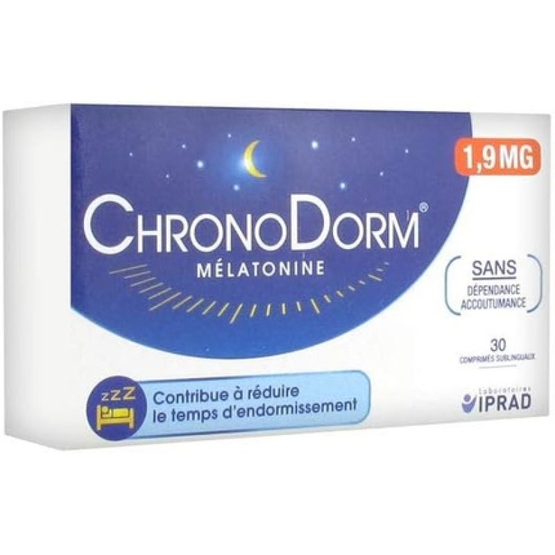 Iprad Laboratories Chronodorm Melatonin 1.9mg 30 Sublingual Tablets