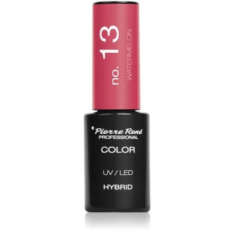 Pierre Rene Hybrid Nail Gel No. 13 Watermelon - 6 ml, UV/LED Lamp Compatible