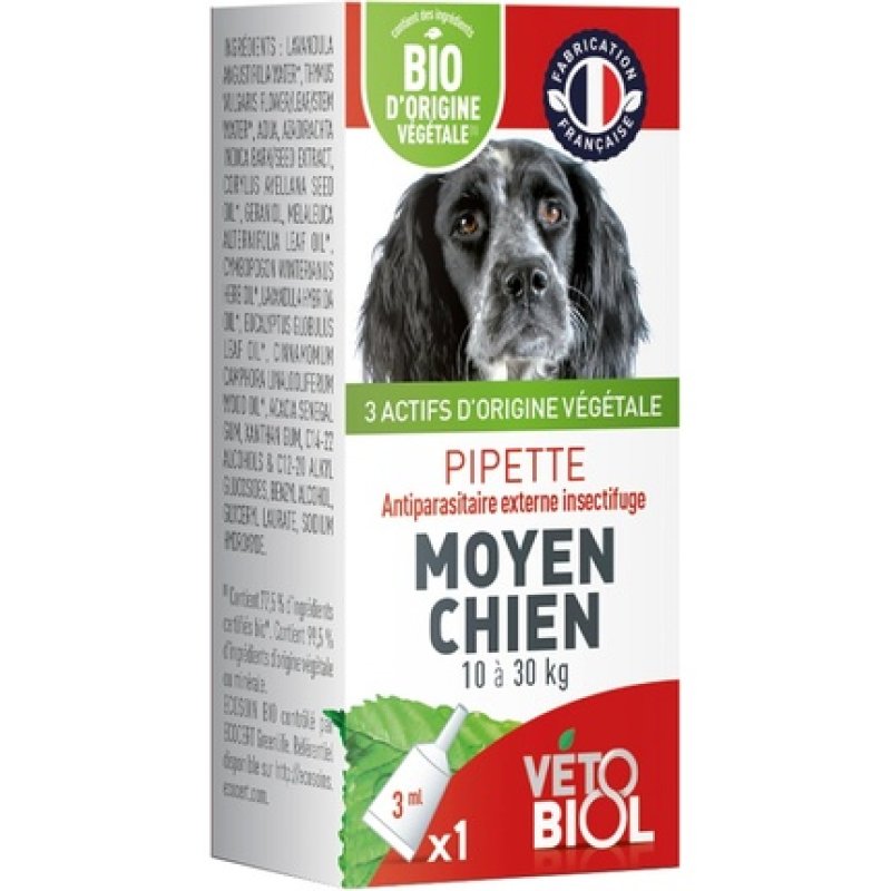 Vetobiol Dog Pipette for 10 to 30 Kg