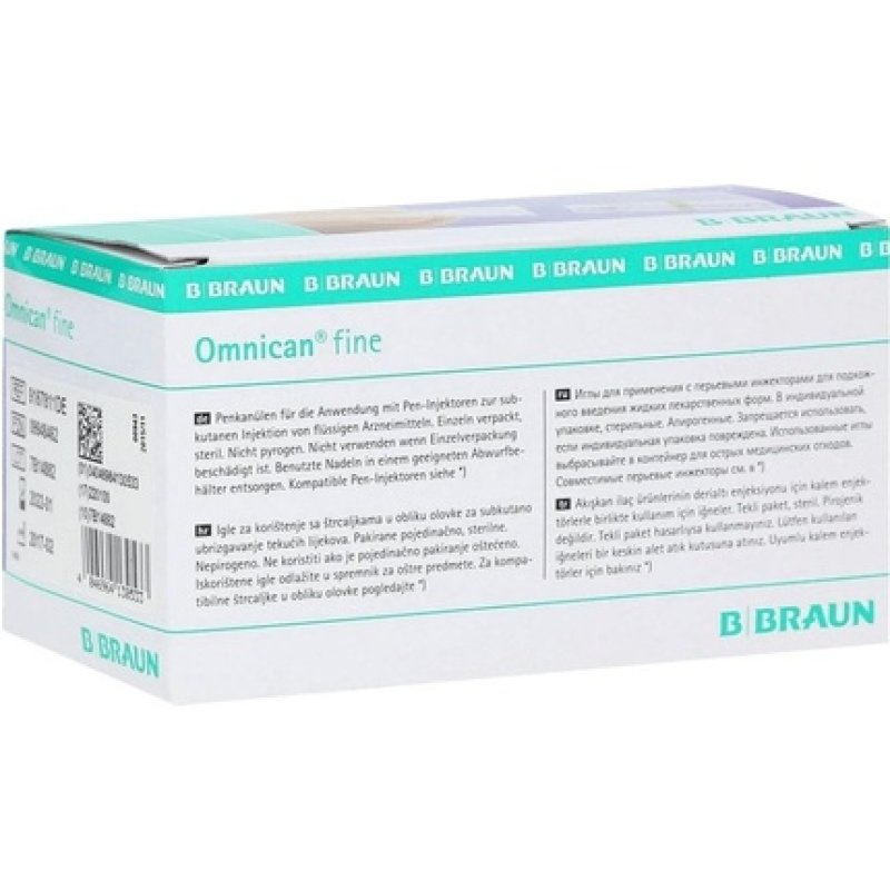 Bbraun Omnican Fine 31g x 4mm W Cap - Pack of 100
