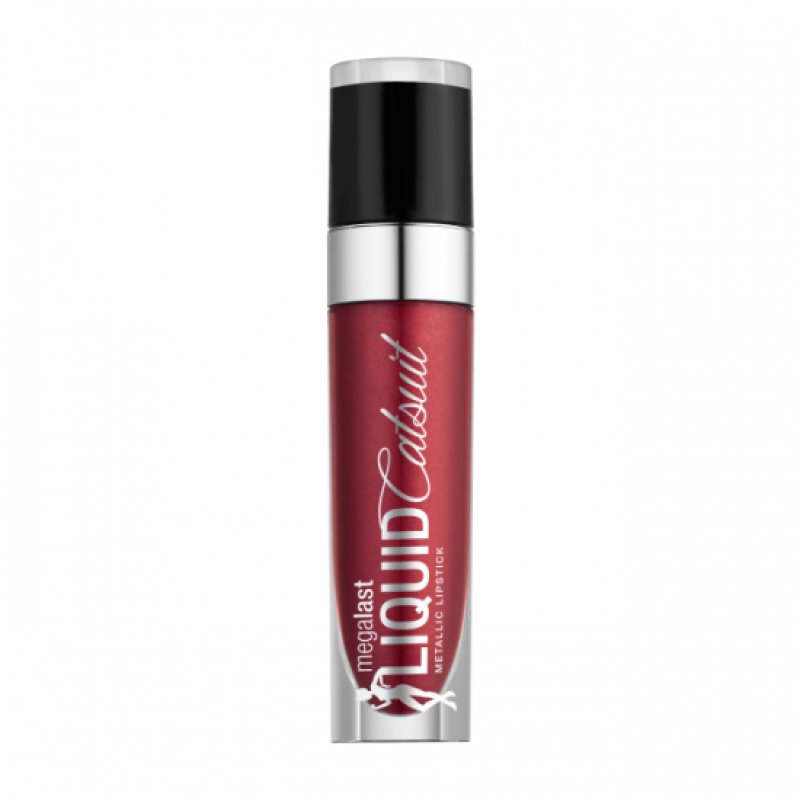 Wet n Wild Megalast Liquid Catsuit Metallic Lipstick with 2-Dimensional Metallic Finish Life's No Pink-nic 3g