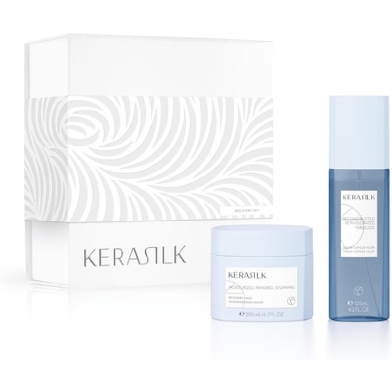Kerasilk Recovery Set with Liquid Cuticle Filler 125ml and Recovery Mask 200ml