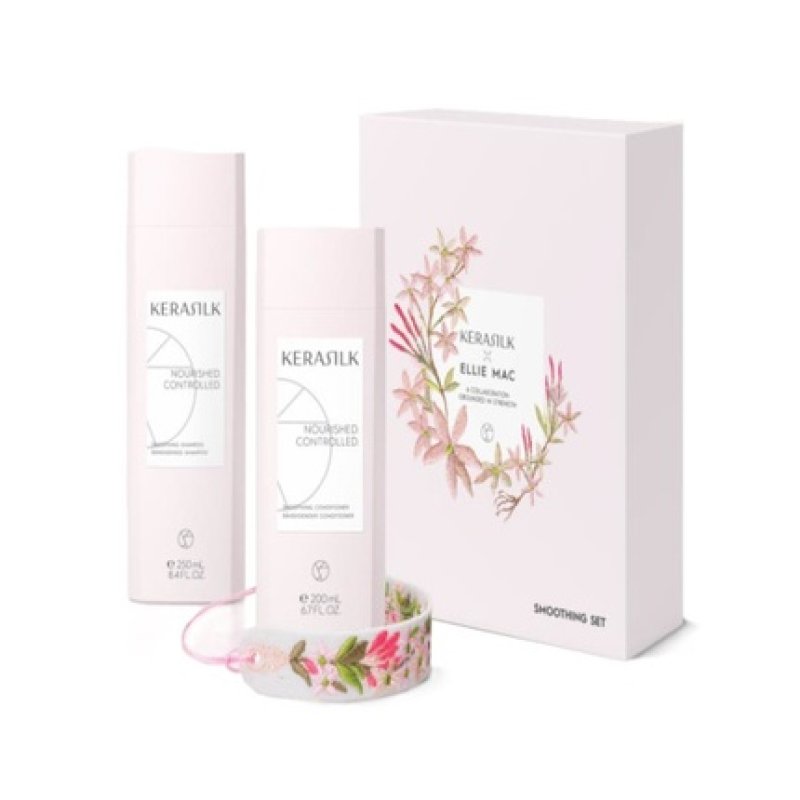 Kerasilk Smoothing Set Shampoo 250ml Conditioner 200ml Gift By Kerasilk