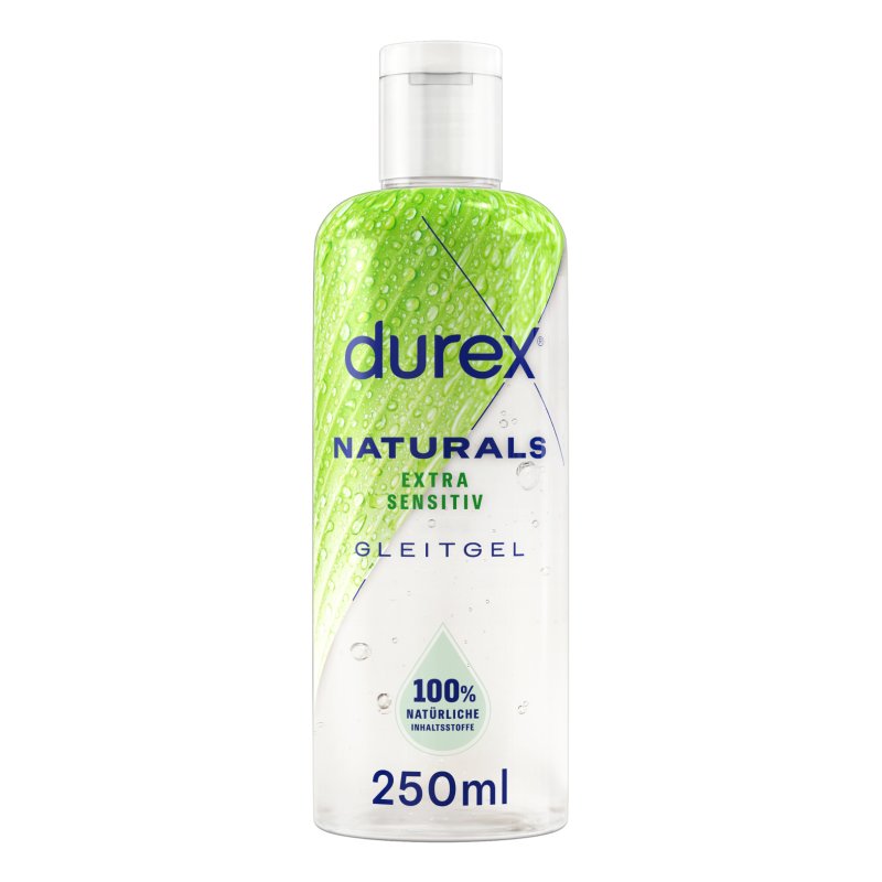 Durex Naturals Extra Sensitiv Anal, Masturbation, Vaginal 250 ml Lubrifiant à base d'eau