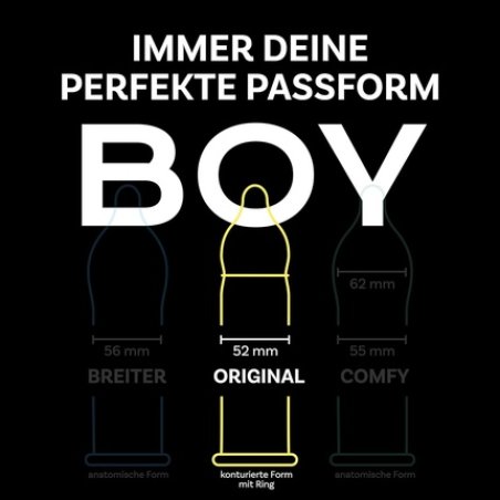 BILLY BOY Condoms Colorful Variety 52mm Mix of Colored and Pearl Nubbed 10 Pieces - Pack of 10