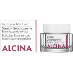 Alcina Sensitive Face Cream 50ml Soothes Irritated Skin and Relieves Tightness - Unperfumed Suitable for Fragrance