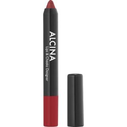 Alcina Lips & Cheeks Designer Red Highly Pigmented Color with Velvety Matte Finish