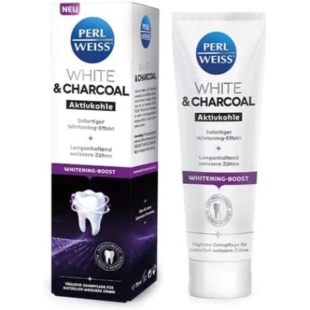 Perlweiss White & Charcoal Activated Charcoal 75ml