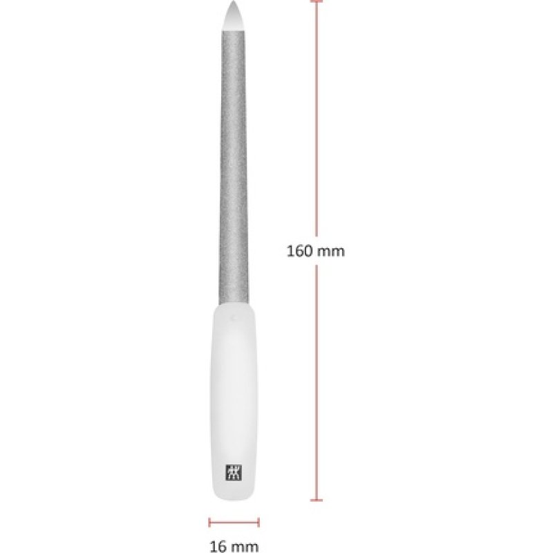 ZWILLING 160mm White Sapphire Coated Polished Tip Ergonomic Shape Coarse Fine Grain File Faces
