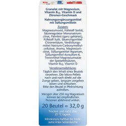 Doppelherz Magnesium 500 B12 D3 DIRECT with Depot Function Lemon Flavored Micro-Pellets