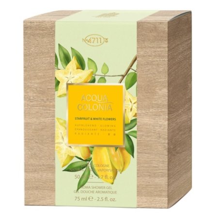 4711 Acqua Colonia Shower Gel Starfruit White Flowers Set - Eau De Cologne 50ml And Shower Gel 75ml