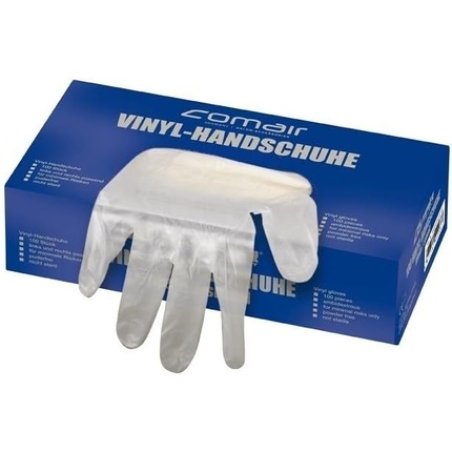 Comair Vinyl Gloves Large Powder-Free 100 Count Box