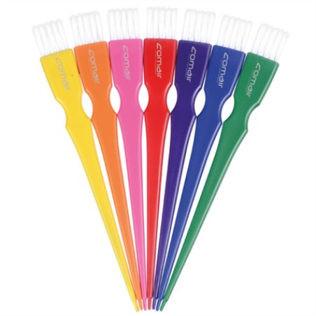 Comair Rainbow Mini Hair Dye Brush Set - Pack of 7