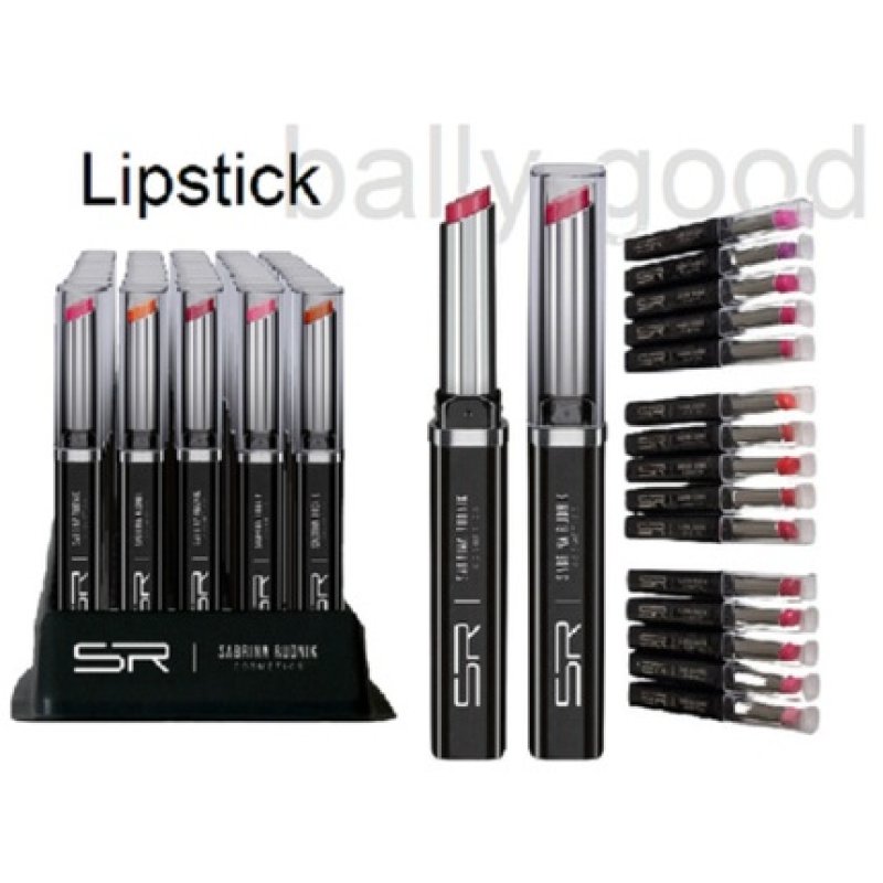 5 Piece Lipstick Set Pink, Red, Pink Shades Sabrina Rudnik Cosmetics Makeup