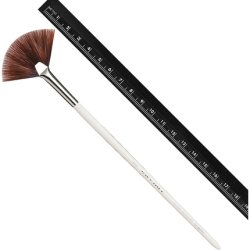 da Vinci Mask Fan Brush for Face Mask Enzymatic Peeling Fruit Acid Peeling Synthetic Fibre Handmade in Germany