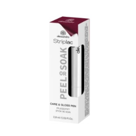 Alessandro Striplac Peel or Soak Care and Gloss Pen for Women 0.09 oz