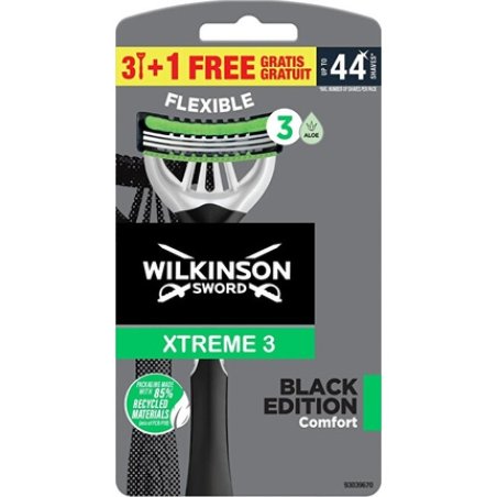 Disposable razor for men Xtreme 3 Black Edition Comfort 3 1 pc