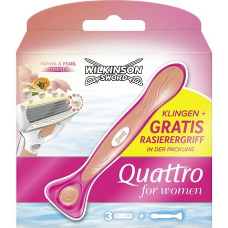 Wilkinson Quattro Razor with Papaya and 4 Blades