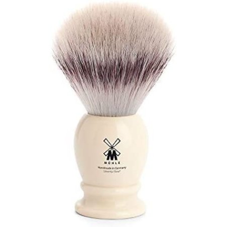 MÜHLE Classic Small Faux Ivory Silvertip Fibre Shaving Brush 100% Vegan