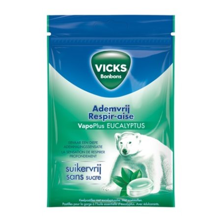 Vicks Eucalyptus Sugar-Free Bag - Cough Drops