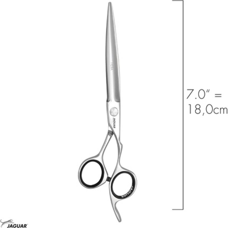 JAGUAR Hair Scissors HERA 7.0" Crane Design Hairdressing Scissors with Forged Finger Hook and Rounded Dagger Blade