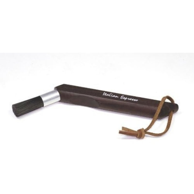 Cleansing Brush for Espresso Maker Curved Thermo Wood
