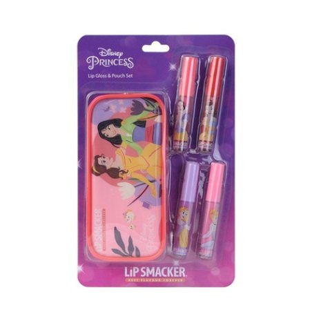 Lip Smacker Disney Princess Lip Gloss Set - 4 X 6ml With Pouch