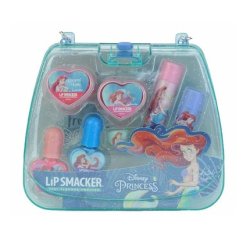 Lip Smacker Princess Ariel Mini Tote Bag All-in-One Safe-to-Use Makeup Gift Set for Kids