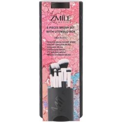 ZMILE Cosmetics Gift Box 'YOUR UTENSILO' Brushes Brush Set 6 Pieces Synthetic Hair Vegan Cosmetic Brushes