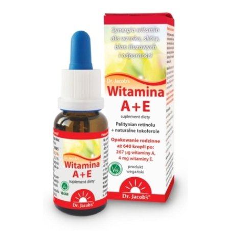 Dr. Jacob's Vitamin A E Drops, 20 Ml - Long-Term Validity
