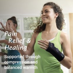 Actimove Sports Edition Wrist Stabiliser for Arthritis or Wrist Pain - Easy Application, Wear on Left or Right Wrist,
