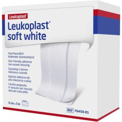 Leukoplast Plasters Soft White 6 Cm X 5 M, Black, Standard