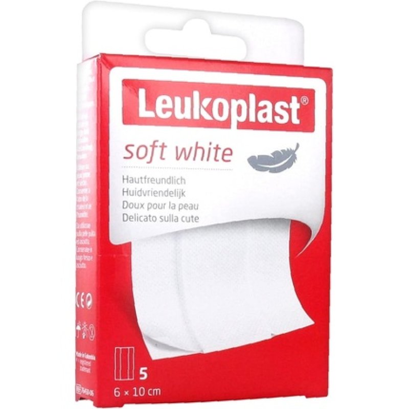 Essity Leukoplast Soft White Dressings 6x10cm - Pack of 5