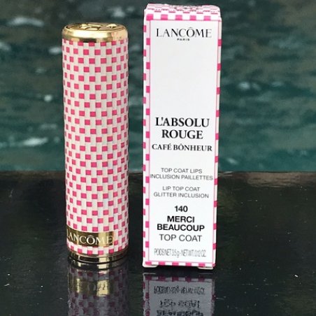 New in Box Lancome L'Absolu Rouge Coffee Luck Top Coat 140 Thank You Spring 2019
