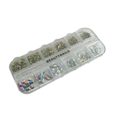 Beautynails Bna Crystal Ab Rhinestone Box