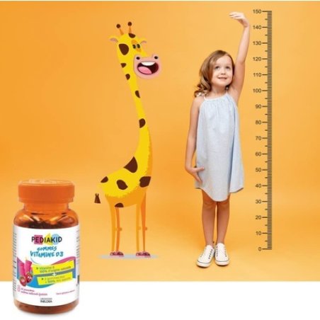 PEDIAKID Vitamin D3 Gums Natural Origin Strengthening Natural Defenses From 3 Years