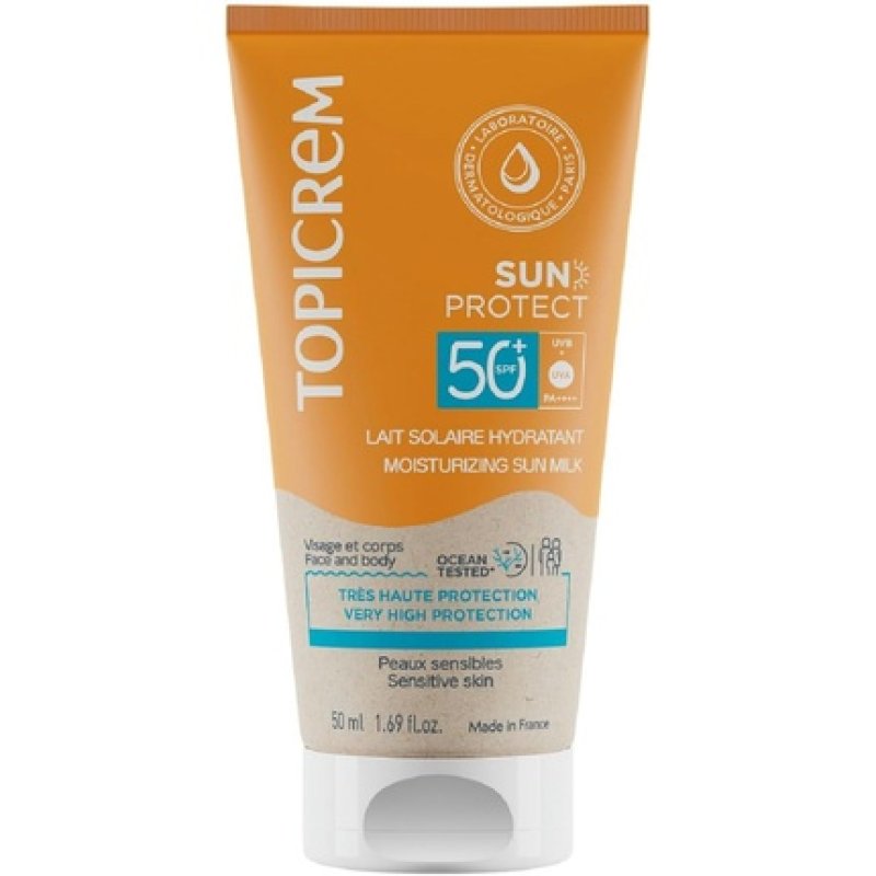 Topicrem Sun Protect Moisturizing Sunscreen for Face and Body SPF 50 Cream