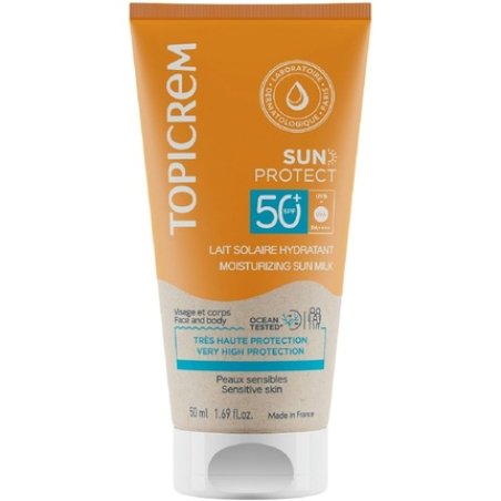 Topicrem Sun Protect Moisturizing Sunscreen for Face and Body SPF 50 Cream