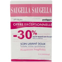 Saugella Poligyn Intimate Cleansing Care 250ml - Pack of 2