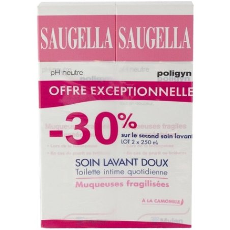 Saugella Poligyn Intimate Cleansing Care 250ml - Pack of 2
