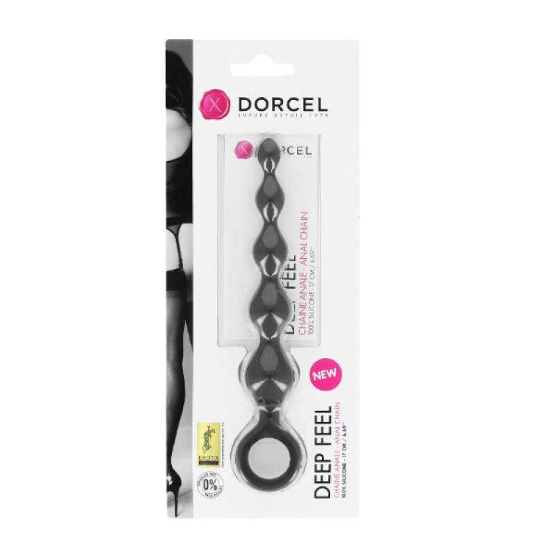 Marc Dorcel Deep Feel Antiallergic Anal Beads Black