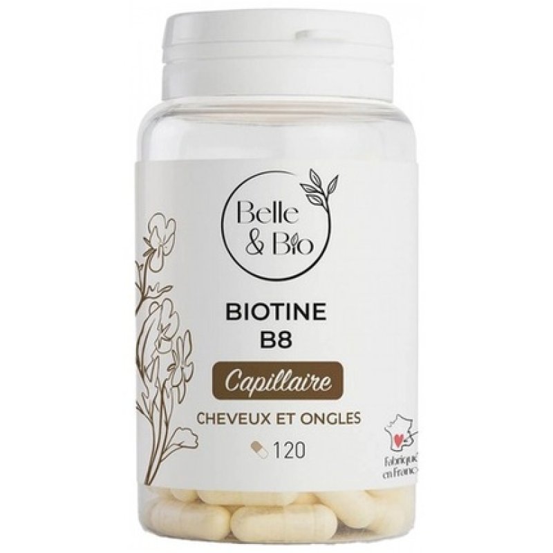 Belle & Bio Biotin B8 Dietary Supplement with Vitamin B 120 Capsules